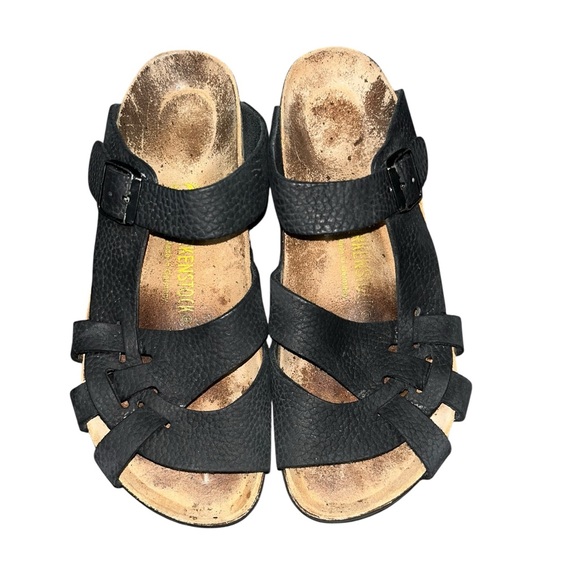 Birkenstock Retired/Discontinued Pisa Sandals In Black Size 40 ( US 9 ) - Picture 3 of 9